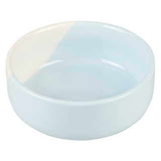 Feeding bowl Stone grace 600ml - 14,5x14,5x5,5cm blue/white