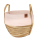 Cat basket Paper-Rope-Basket Ray pink/beige