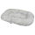 Oval cushion quilted Cliff 60x43x7cm gray