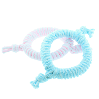 Puppy Soft Seil Ring Blau/Weiß